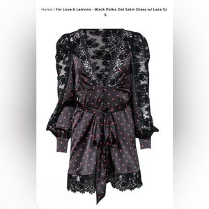 For Love and Lemons Polka Dot Dress